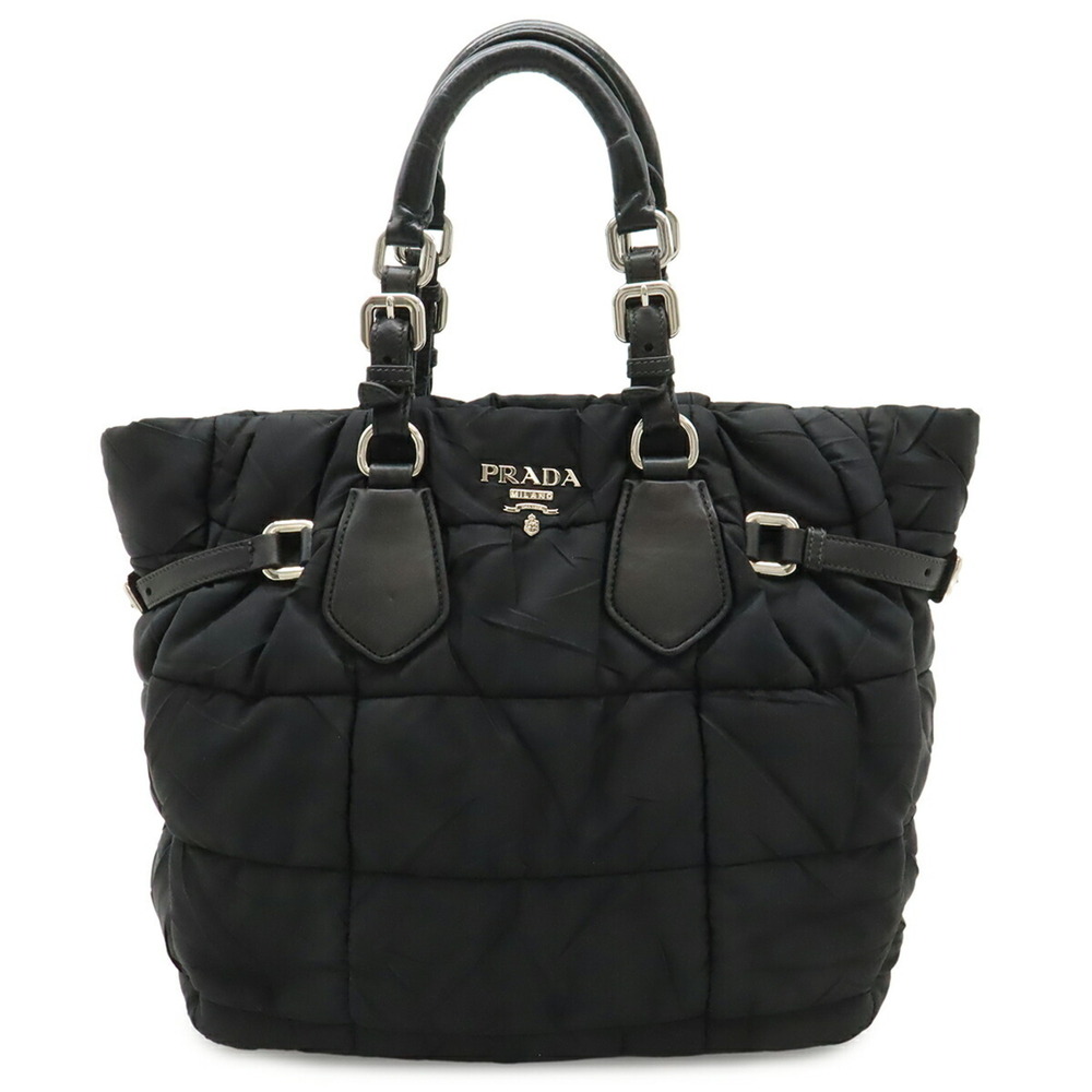 PRADA Black Leather Shoulder Bag